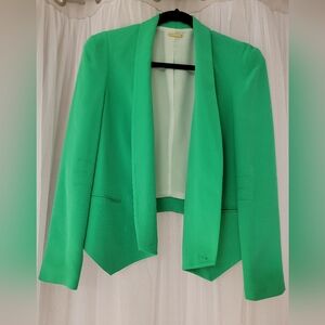 Rebecca Minkoff Kelly Green Womens Blazer Size 2 Silk